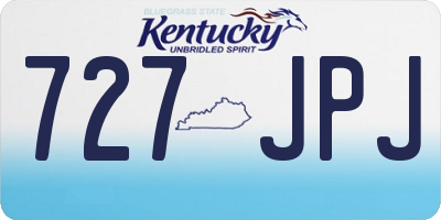 KY license plate 727JPJ
