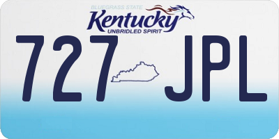 KY license plate 727JPL
