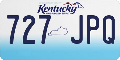 KY license plate 727JPQ