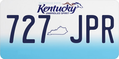 KY license plate 727JPR