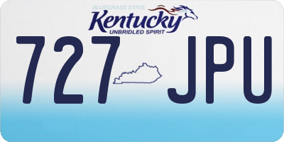 KY license plate 727JPU