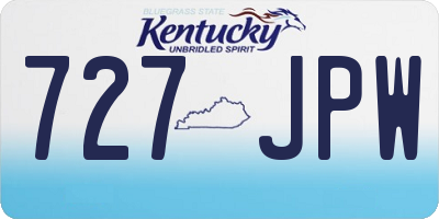 KY license plate 727JPW
