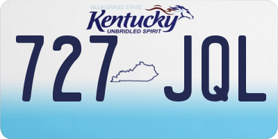 KY license plate 727JQL