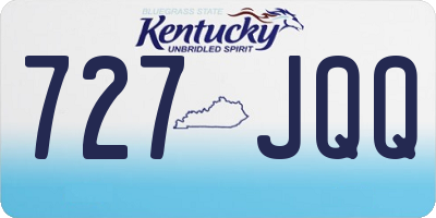 KY license plate 727JQQ