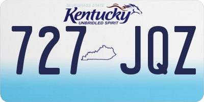 KY license plate 727JQZ
