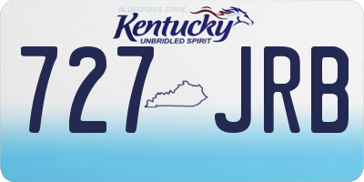 KY license plate 727JRB