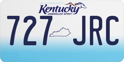 KY license plate 727JRC