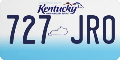 KY license plate 727JRO
