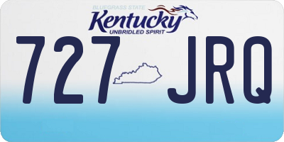 KY license plate 727JRQ