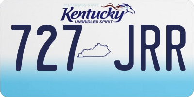 KY license plate 727JRR