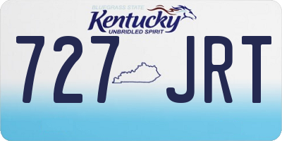 KY license plate 727JRT