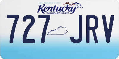 KY license plate 727JRV