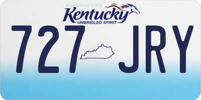 KY license plate 727JRY