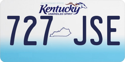 KY license plate 727JSE