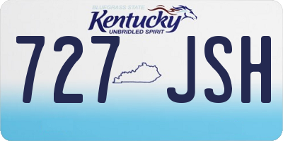 KY license plate 727JSH