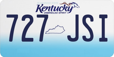 KY license plate 727JSI