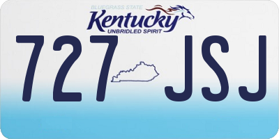 KY license plate 727JSJ