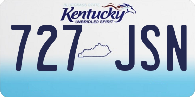KY license plate 727JSN