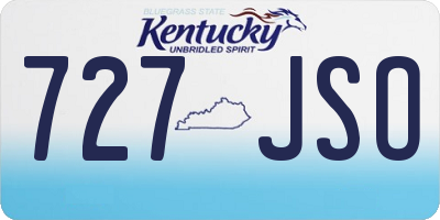 KY license plate 727JSO