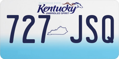 KY license plate 727JSQ