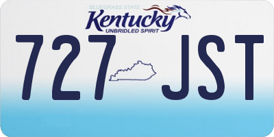 KY license plate 727JST