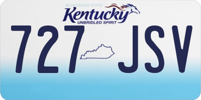 KY license plate 727JSV