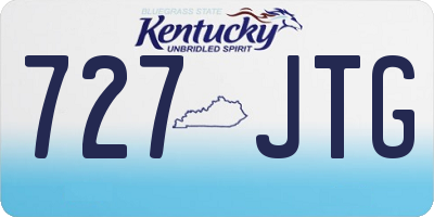 KY license plate 727JTG