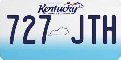 KY license plate 727JTH