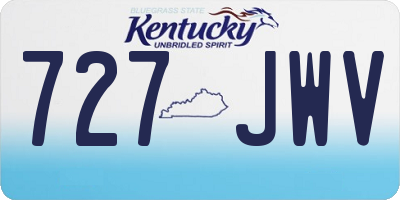KY license plate 727JWV
