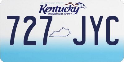 KY license plate 727JYC