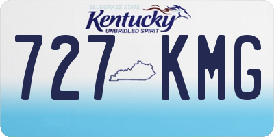KY license plate 727KMG