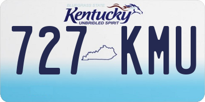 KY license plate 727KMU