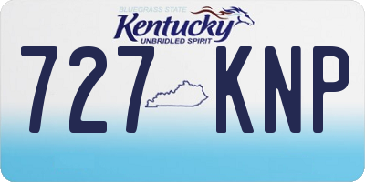 KY license plate 727KNP