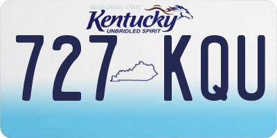 KY license plate 727KQU