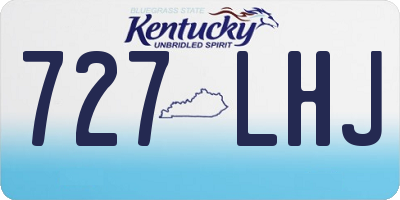 KY license plate 727LHJ