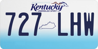 KY license plate 727LHW