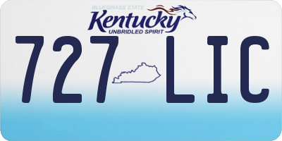 KY license plate 727LIC