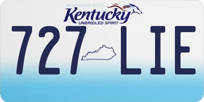 KY license plate 727LIE