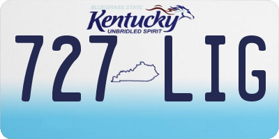 KY license plate 727LIG