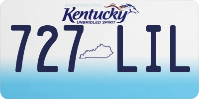 KY license plate 727LIL