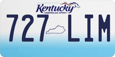 KY license plate 727LIM