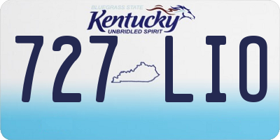 KY license plate 727LIO
