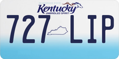 KY license plate 727LIP