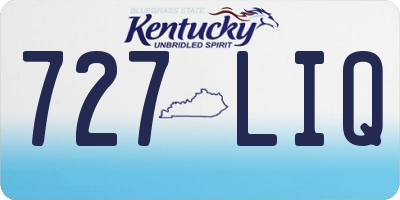KY license plate 727LIQ