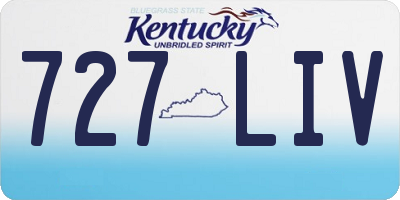 KY license plate 727LIV