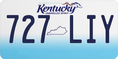 KY license plate 727LIY