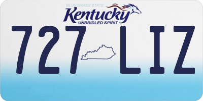 KY license plate 727LIZ