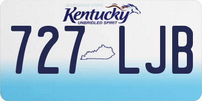 KY license plate 727LJB