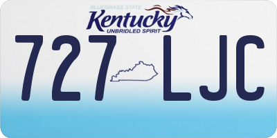 KY license plate 727LJC