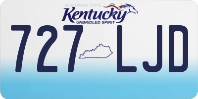 KY license plate 727LJD